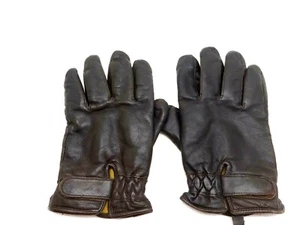 VINTAGE BUTTERWEICHE BRAUNE DAMEN LEDER FAHRHANDSCHUHE GRÖSSE L - Bild 1 von 3