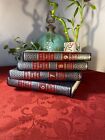 Decorative Home Staging Books in Grey, Maroon & Navy Funk & Wagnalls Lot of 4