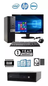 High Gen i3 i5 COMPUTER DESKTOP Fast PC DDR4 8/16 GB RAM WINDOWS 11 HDD & SSD - Picture 1 of 2