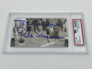 Autógrafo firmado Gale Sayers Chicago Bears To Touchdown corte ADN PSA *9 - Imagen 1 de 1
