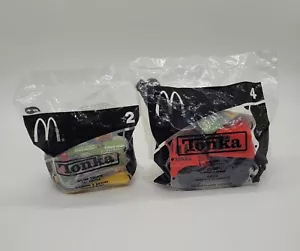 McDonald's Happy Meal Toys Tonka #2 Dump Truck & #4 Crane 2003 New - Picture 1 of 2