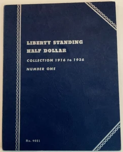 Whitman Coin Collecting Folders - New / Old Stock - Liberty Standing Half Dollar - Bild 1 von 9