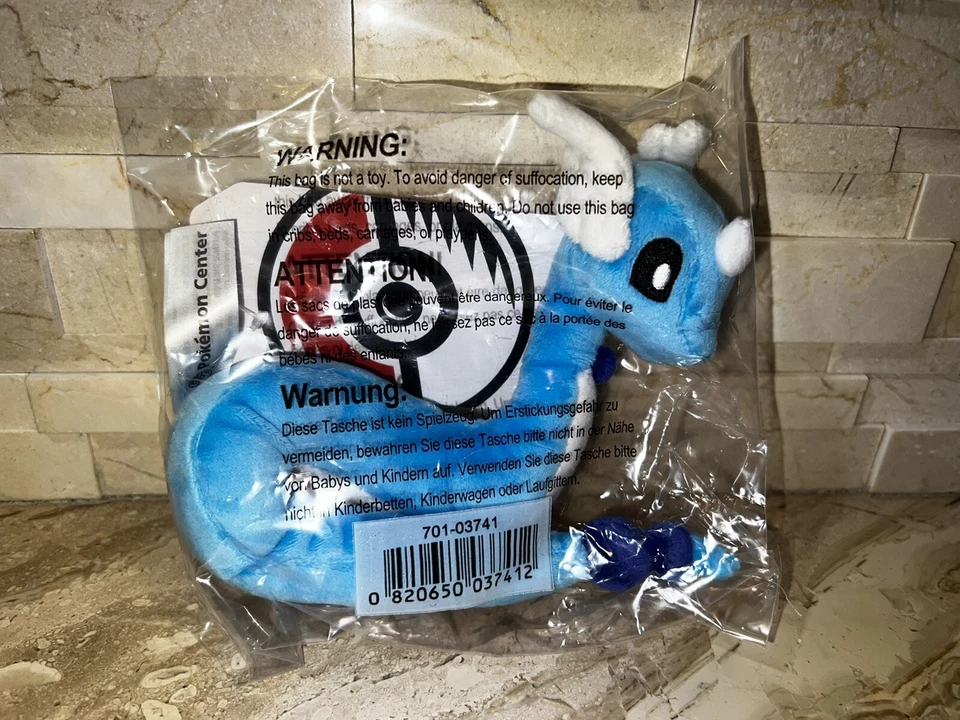 Pokemon Center Original Sitting Cuties Plush - Dragonair 6 ¾ in Nintendo Go G1