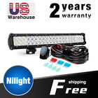 Nilight LED Light Bar 20Inch 126w Spot Flood Combo Light with Wiring Harness Kit