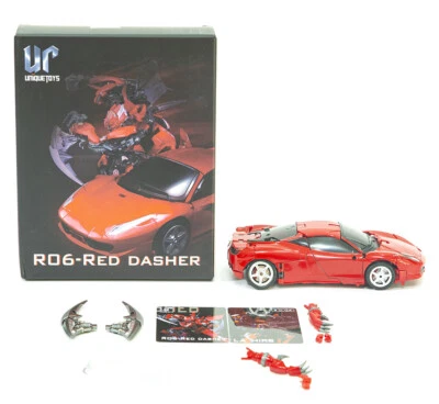 UT-R06 R-06 Red Dasher Dino Movie version Unique Toys Action Figure in stock - Image 1 of 4