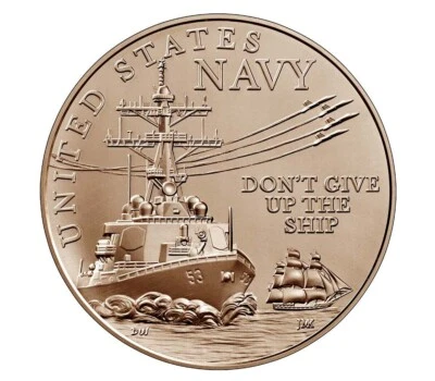 U.S. Navy Bronze Medal - 1.5 Inches - Image 1 of 2