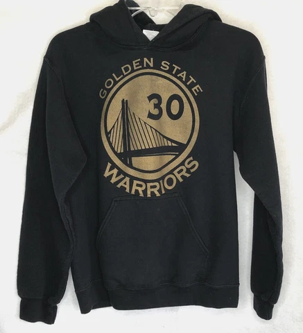 Golden State Warriors Hoodie Adult S Black Gold Curry 30 Graphic Gildan Heavy Cover