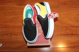 NWT BOYS GIRLS VANS SZ 13 SHOES CLASSIC SLIP ON - Picture 1 of 3