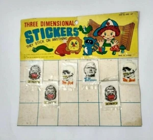 Vintage MONSTERS THE MUMMY KING KONG SKULL VINYL STICKERS Lot Hong Kong 1970's - Picture 1 of 2