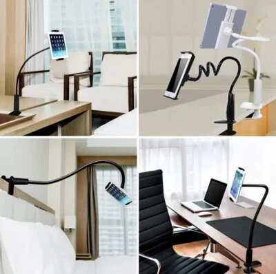 Flexible Goose Neck Lazy Arm Phone and Mini-iPad Mount Holder Multicolor - Image 1 of 4