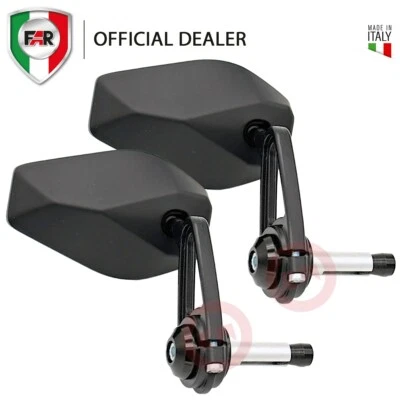 FAR 8005 Paire de Rétroviseurs Prismatique Guidon 13-22 MM Mv Agusta Brutale - Photo 1/4