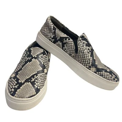 Tênis Tory Burch Slip On Couro Estampado Estampa de Cobra Feminino Tamanho 8M - Imagem 1 de 4