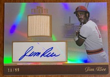 Jim RICE 2011 Topps Tribute Bat Relic AUTO #TAR-JR 11/99 NM Red Sox HOF