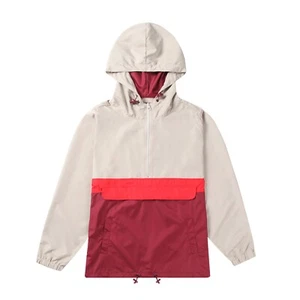 Mens Lightweight Windbreaker Jacket Hooded Zip Up Colorblock Casual Outdoor Coat - Picture 1 of 11