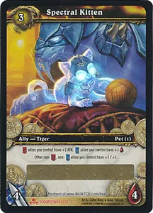 World of Warcraft SPECTRAL KITTEN LOOT card Unused Unscratched WOW NEW! - Picture 1 of 1