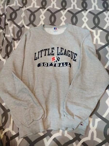 Vintage Russell Athletic Made In USA Little League Softball Sweatshirt Sz 2XL - Bild 1 von 4