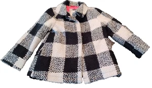 Cat & Jack Kids woven nubby Jacket Size XS (4/5) BLACK/WHITE Acrylic NWOT gift - Picture 1 of 7