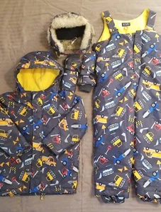 The Children's Place 5T Snow Set 4 pc Jacket, Snow Pants, Gloves, Hat - Picture 1 of 12