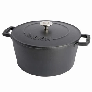 Horno holandés redondo esmaltado mate de hierro fundido Babish de 6 cuartos - Imagen 1 de 5