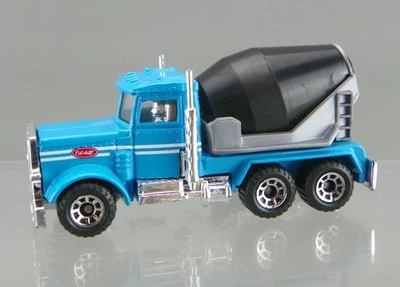 Vintage 1996 Matchbox Superfast Diecast Blue 1981 Peterbilt Cement Mixer NM RARE - Image 1 of 4