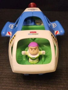 Fisher Price Little People Disney Toy Story Buzz Lightyear Spaceship & Figure - Picture 1 of 10