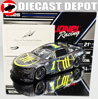 AUTOGRAPHED ROSS CHASTAIN 2025 TRACKHOUSE 1/24 ARC DIECAST - Image 1 of 4