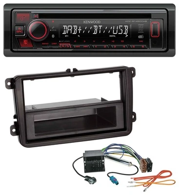 Kenwood MP3 CD USB Bluetooth DAB Autoradio für Skoda Fabia Octavia Rapid Roomste - Bild 1 von 4