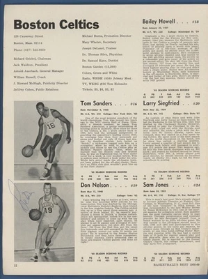 奥斯卡·罗伯逊、唐·尼尔森、唐·切尼、唐·史密斯签名的 3 页年鉴... — 第 1/4 张图片