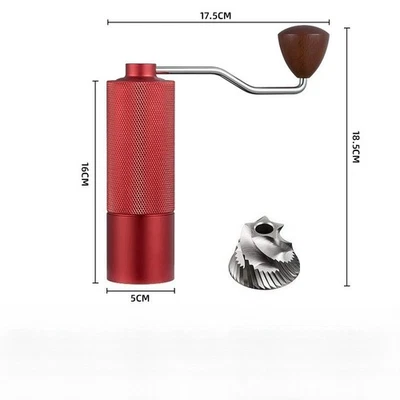 Generic Manual Coffee Grinder Capacity 25 Grams, Stainless Steel Tapered Burrs - Image 1 of 4