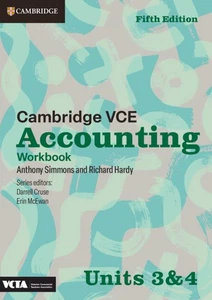 Cambridge VCE Accounting Units 3&4 Workbook 5th Edition by Anthony Simmons Paper - Picture 1 of 1