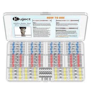Kuject Wärmeschrumpf Lötdichtung Drahtverbinder Kit 120-teilig, wasserdicht Stoßverbindung - Bild 1 von 12