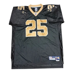 Reebok NFL New Orleans Saints Reggie Bush #25 Jersey Men’s 2XL Black – Good - Picture 1 of 13