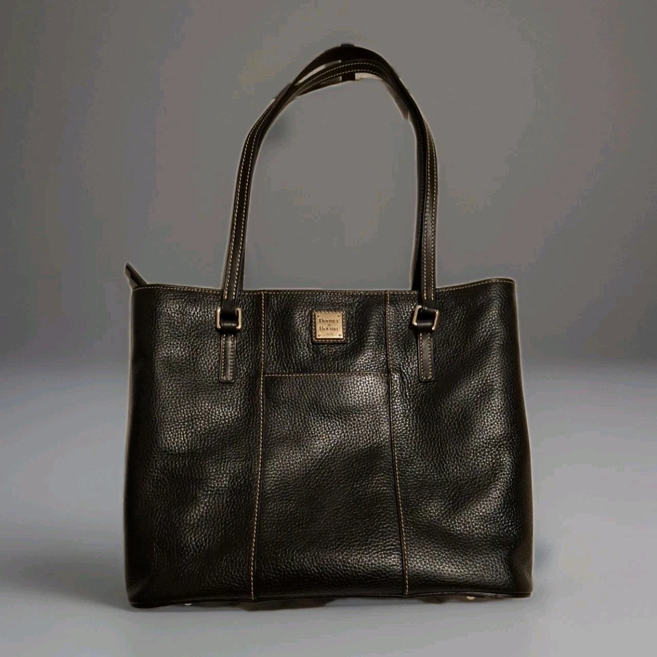 Dooney & Bourke Classic Black Handbag Pebbled - Image 1 of 4