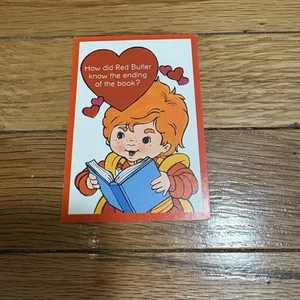 Biglietto San Valentino Vintage Rainbow Brite 1983 Hallmark mai usato - Foto 1 di 2