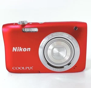Cámara digital compacta Nikon Coolpix S2900 roja zoom 5x 20,1 MP -2025 - Imagen 1 de 6