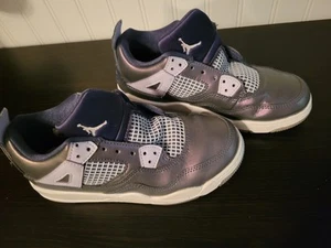 Nike Jordan 4 Retro Monsoon Blue Size 1Y - Picture 1 of 6