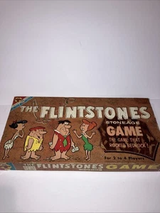 Juego de mesa vintage 1961 Transograma "Los Picapiedra" Stoneage con caja leer - Imagen 1 de 5