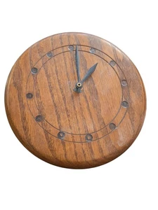 (Tested) Wood round handcrafted wall clock home decor - Picture 1 of 2