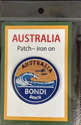 Iron on Patch Decorative Round Badge Diameter 6cm*6cm Bondi Beach - Image 1 of 2