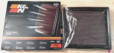 K&N 33-2443 Replacement Drop In Air Filter For Camry/Sienna/Lexus/Mitsubishi Foto 1 de 3