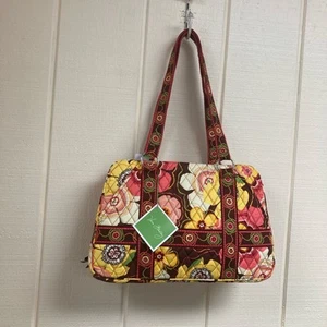 New Vera Bradley Purse Shoulder Bag Squared Away Buttercup - Picture 1 of 11