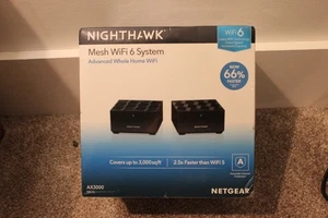 NETGEAR Nighthawk Advanced Whole Home Mesh WiFi 6 System MK72 AX3000 Router NEW - Picture 1 of 6