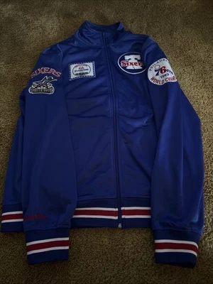 1.	Mitchell&Ness Philadelphia 76ers Track Jacket M Blue1983 Champs&2002 All-Star - Image 1 of 4