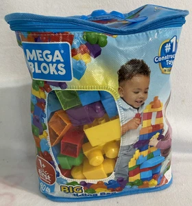 Mega Bloks 76 Piece Set First Builders Big Building Block Bag - Picture 1 of 8