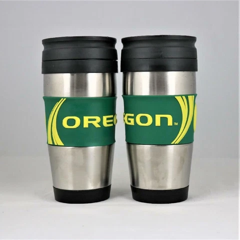 Oregon Ducks NCAA Licensed 15oz Stainless Steel Tumbler w/ PVC Wrap Cover