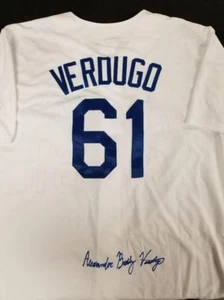 ALEX VERDUGO *Full Name Auto* Signed Los Angeles Dodgers Jersey Beckett BAS COA - Picture 1 of 4
