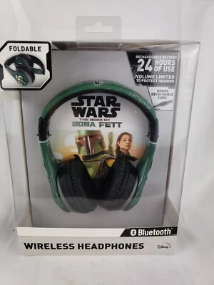 eKids - Star Wars The Book of Boba Fett Bluetooth Wireless Headphones - Green - Image 1 of 4