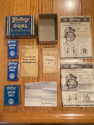24900A 1952 1953 1954 Ford Mercury Mallory doble punto de encendido conversión Foto 1 de 4