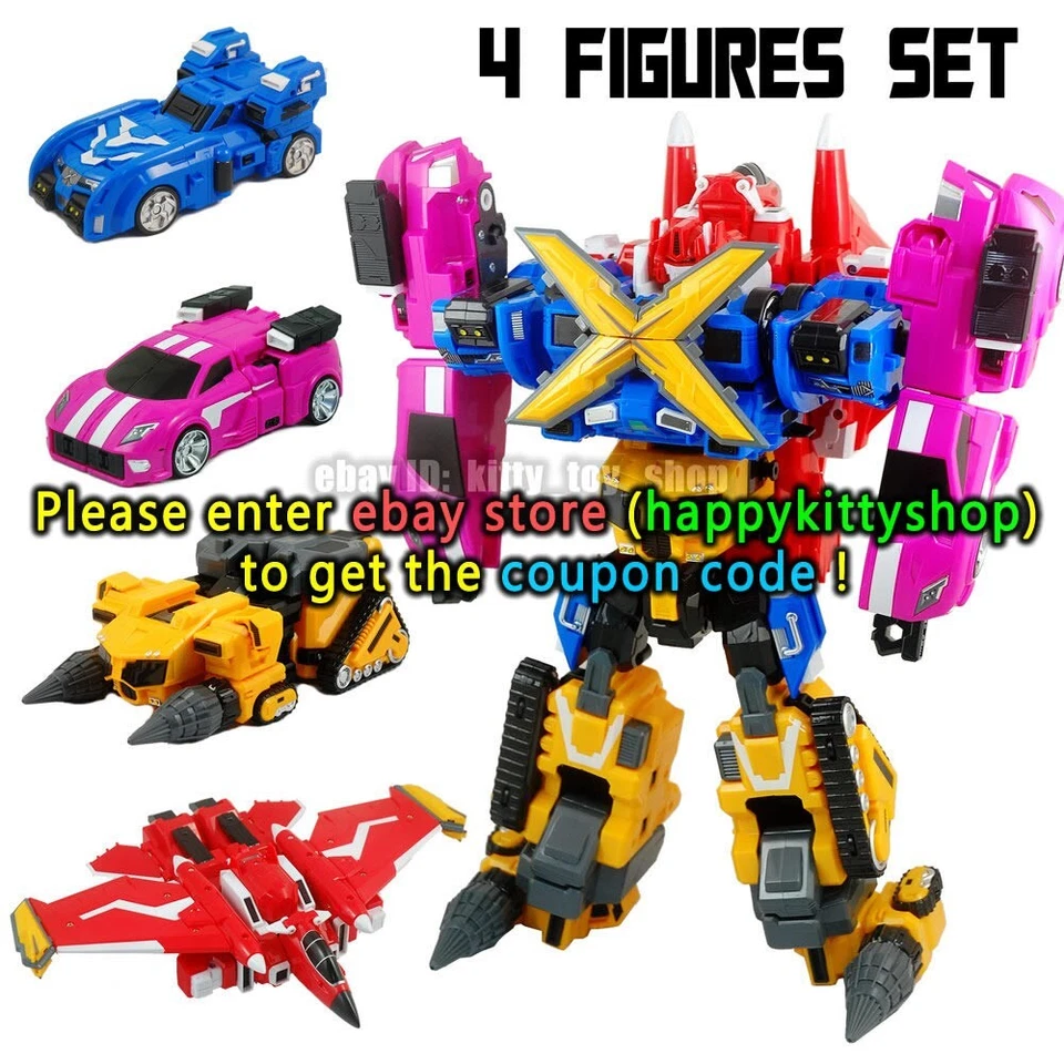 MiniForce X-Tron Ranger Vehículo Robot Coche Bot Figura 4 en 1 Combinador Sin Caja Foto 1 de 4