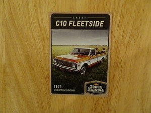 Chevy Chevrolet Truck Legends trading card 1971 C10 Cheyenne Fleetside 4x4